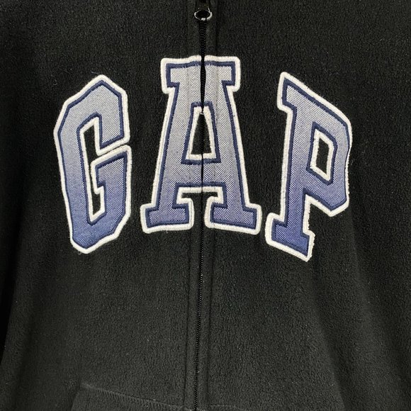 COPY - Gap Kids Black Logo Zip-up Hoodie Jacket Size XXL - Picture 3 of 6